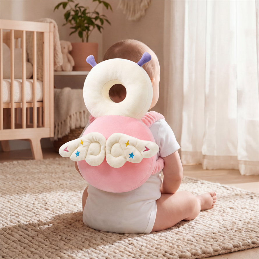 1-3T Toddler Baby Head Protector Safety Pad Cushion Back Prevent Injured Angel Bee Cartoon Security Pillows Protective Headgear