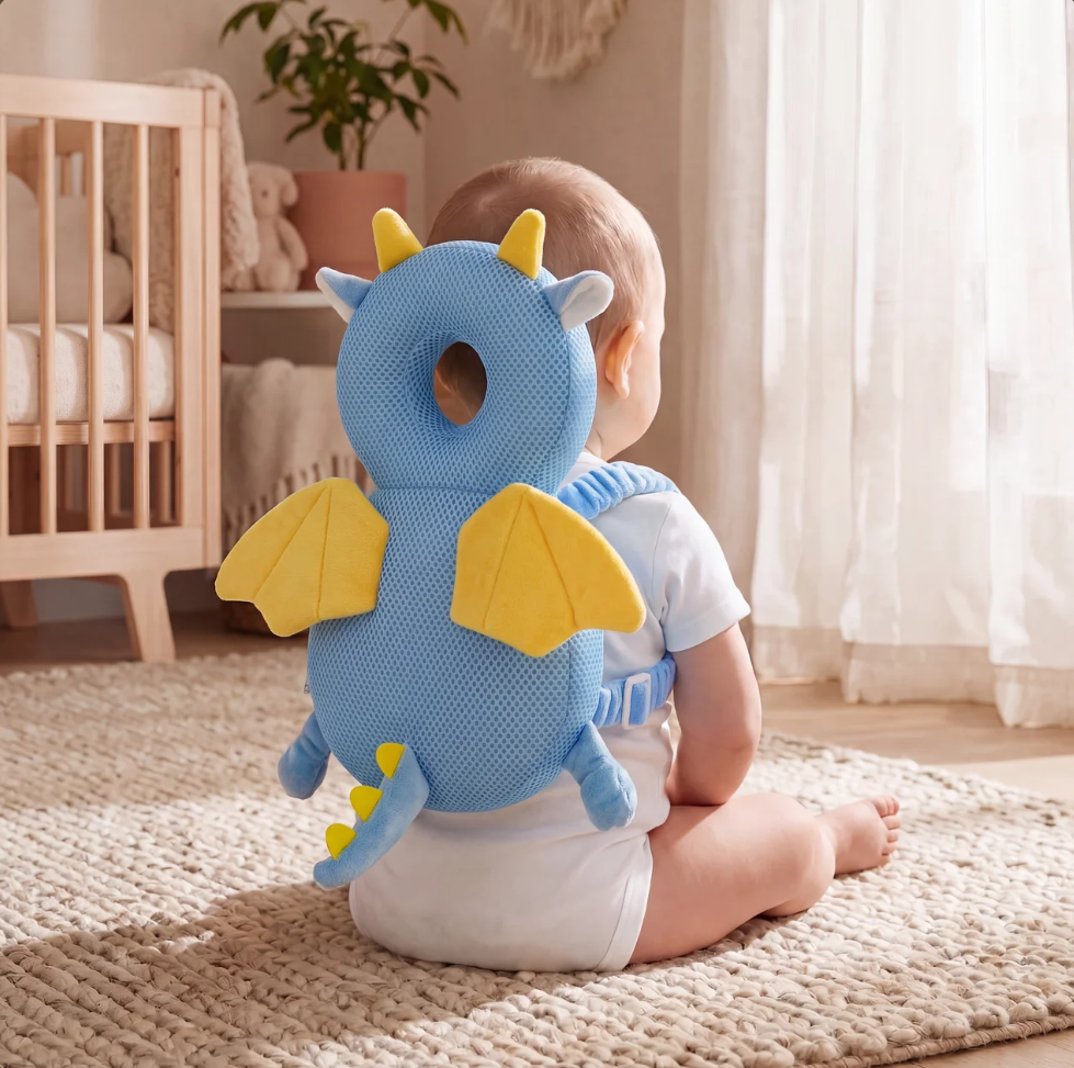 1-3T Toddler Baby Head Protector Safety Pad Cushion Back Prevent Injured Angel Bee Cartoon Security Pillows Protective Headgear
