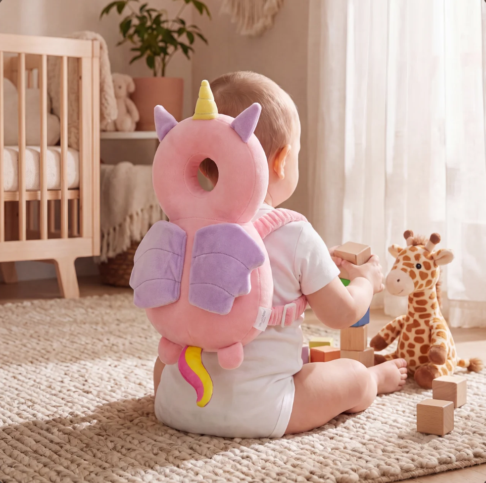 1-3T Toddler Baby Head Protector Safety Pad Cushion Back Prevent Injured Angel Bee Cartoon Security Pillows Protective Headgear